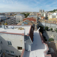 Restauración de cubiertas de intemperie y cubiertas Invertidas LF en C.P. Vitoria 7 de Burgos