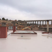 Restauración de cubierta de intemperie en C.P. Dr. Sancho 2 de Segovia