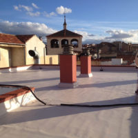 Restauración de cubierta de intemperie en C.P. Dr. Sancho 2 de Segovia