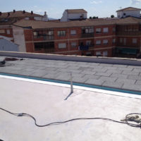 Ejecución de cubierta Invertida LF e instalación de Linea de Vida en C.P. Conde Sepulveda 24 de Segovia