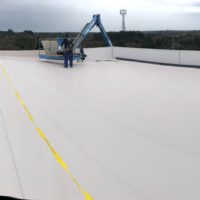 Impermeabilización de cubierta en fabrica Prolactea – Entrepinares en Vilalba, Lugo